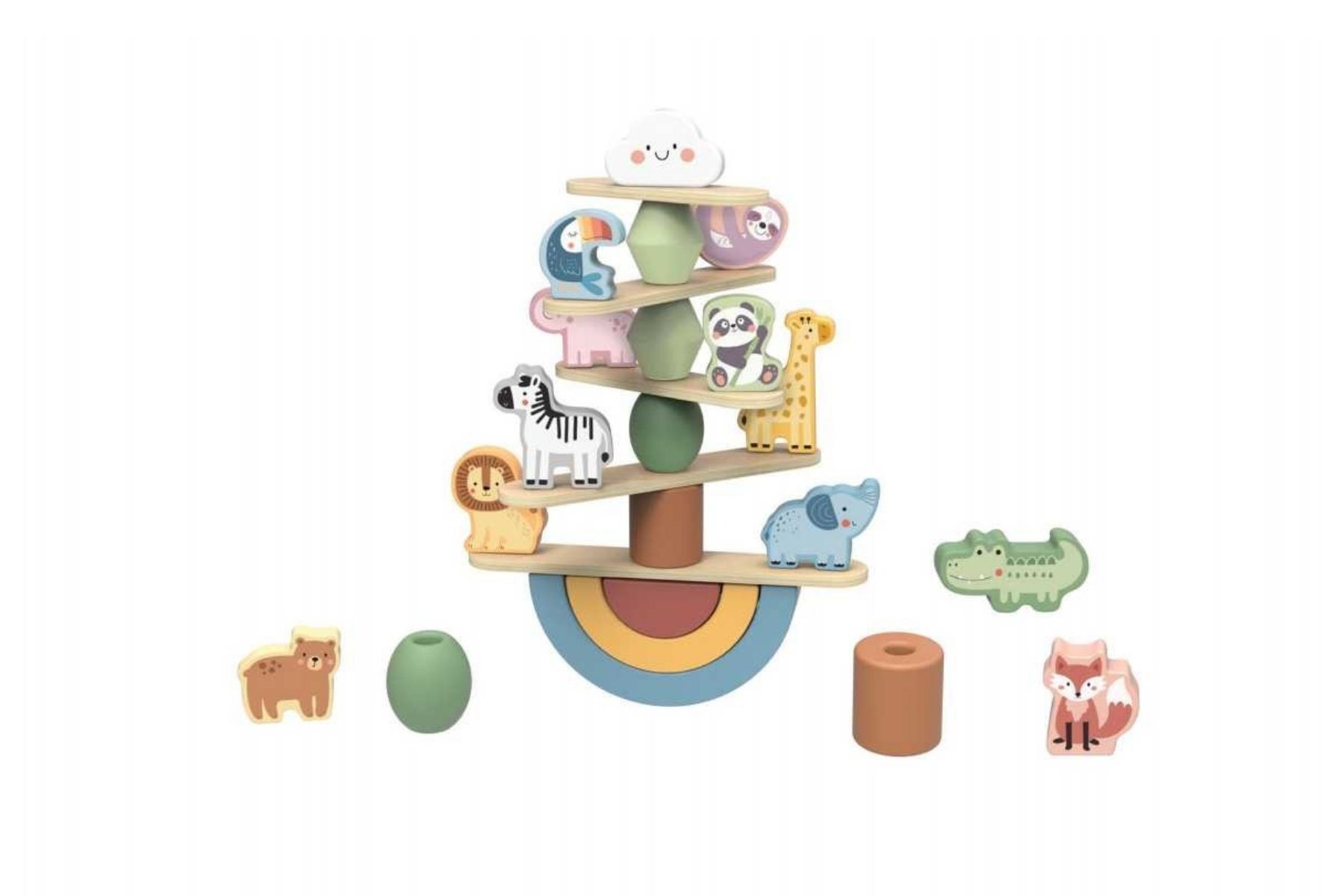 Juego de Apilamiento Animales en Equilibrio