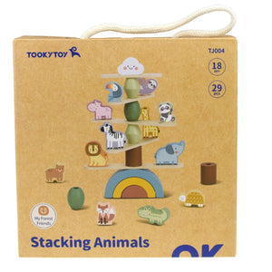 Juego de Apilamiento Animales en Equilibrio