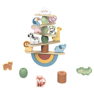 Juego de Apilamiento Animales en Equilibrio