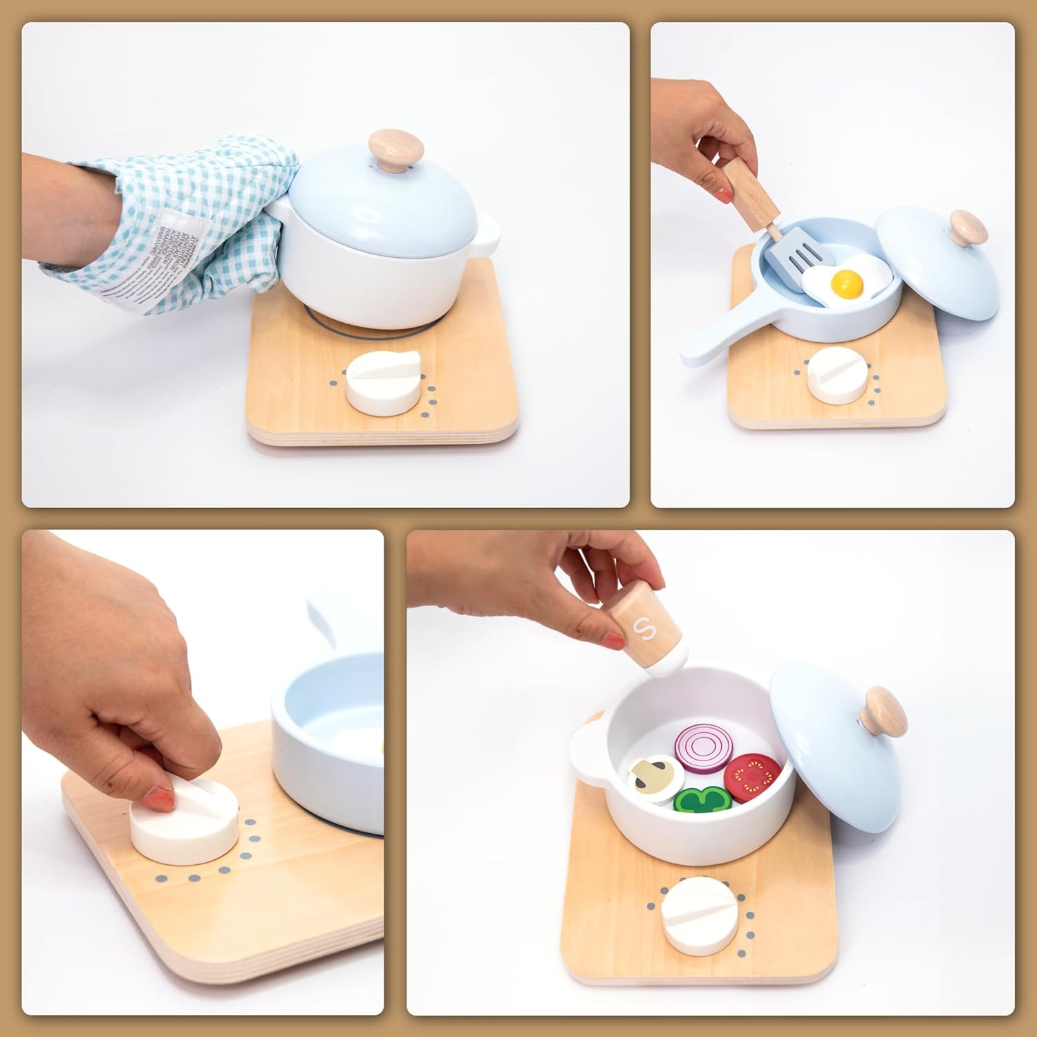 Juego de Chef Cocina de Madera – 18 Piezas