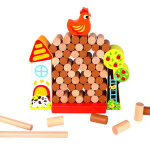 Juego de Equilibrio “Chick Drop” de Madera - Jenga