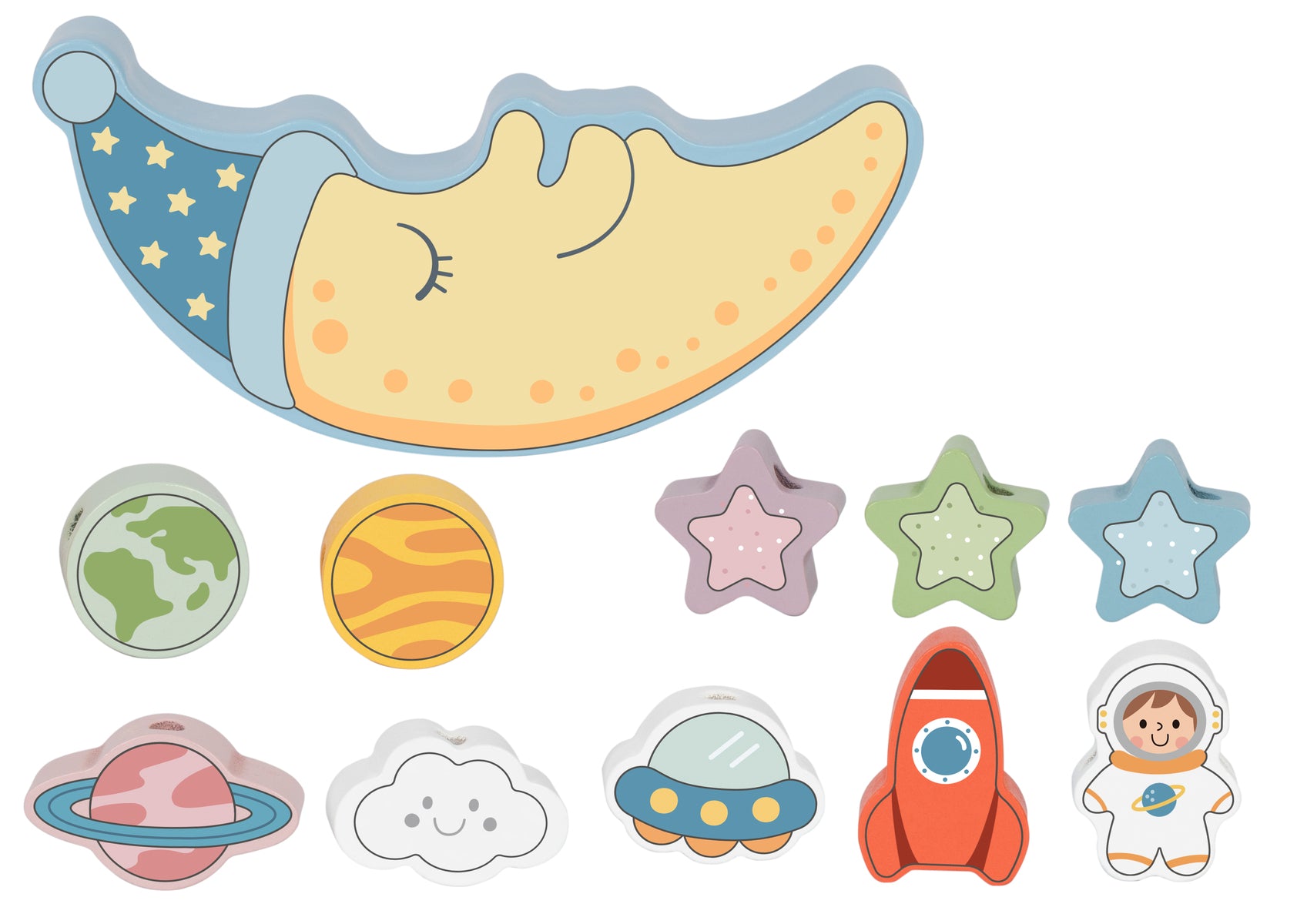 Juego de Equilibrio Espacial 2 en 1