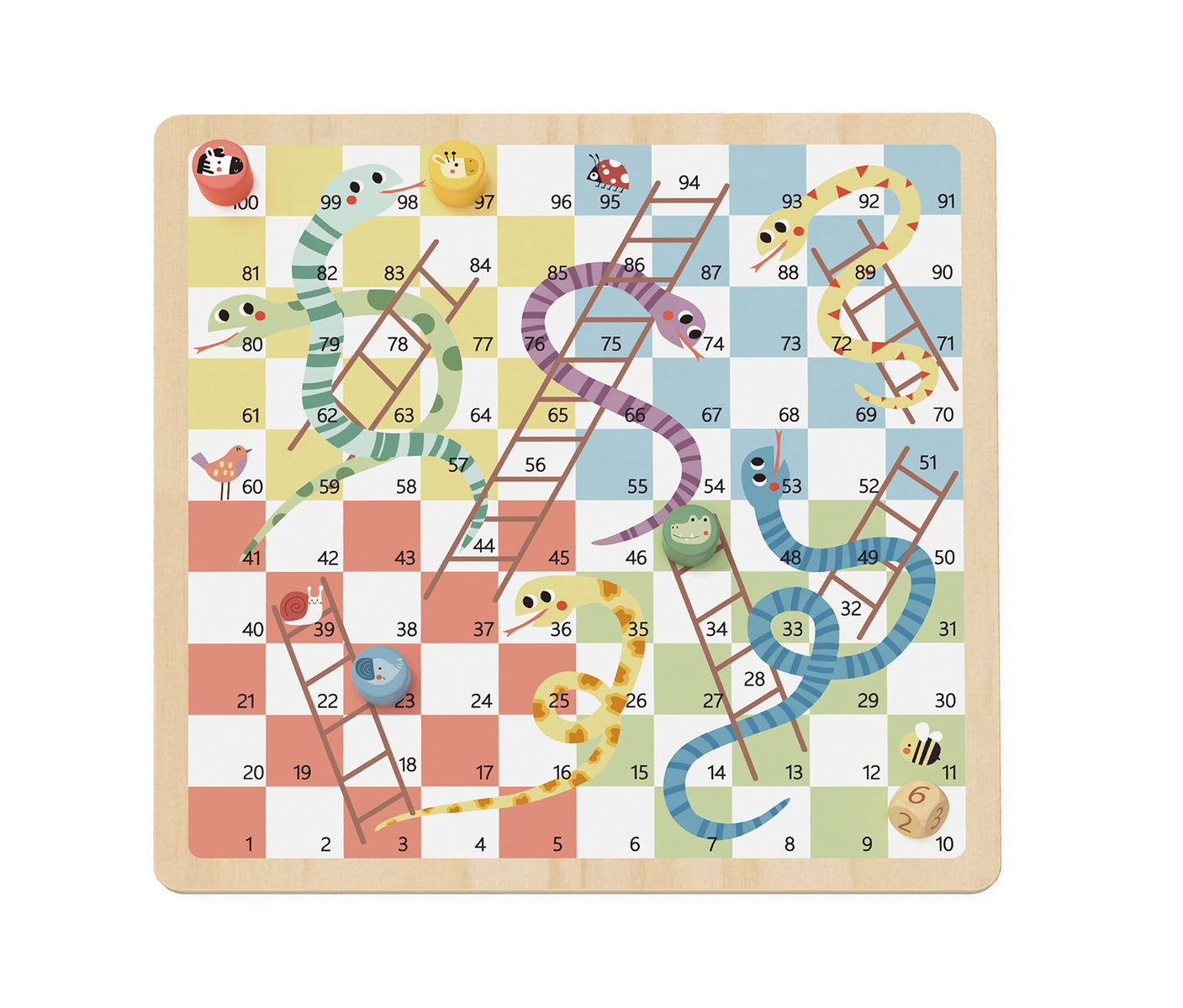 Juego de Mesa 2 en 1: Ludo y Serpientes y Escaleras