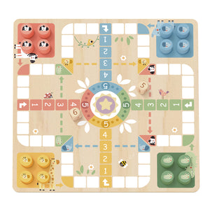 Juego de Mesa 2 en 1: Ludo y Serpientes y Escaleras