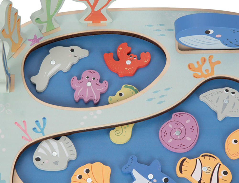 Juego de Pesca Magnético de Madera