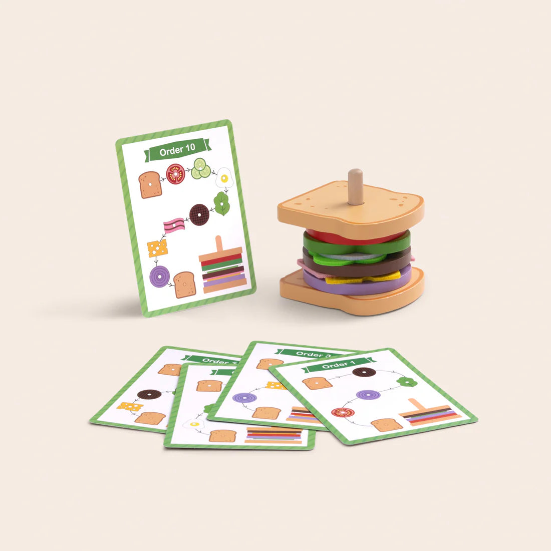 Juego de Sándwich de Madera - Arma y Crea Diversión