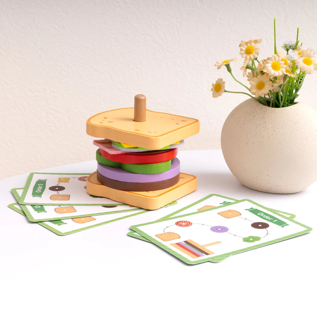 Juego de Sándwich de Madera - Arma y Crea Diversión