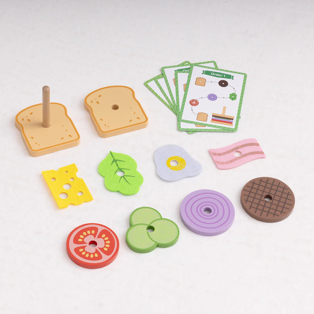 Juego de Sándwich de Madera - Arma y Crea Diversión