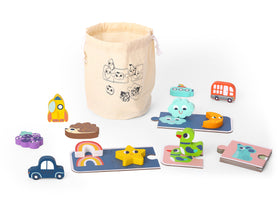 Juego de Encaje y Clasificación de Puzzles 3D