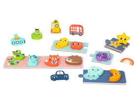 Juego de Encaje y Clasificación de Puzzles 3D