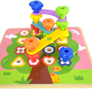 Juego de Enhebrado y Ensamble Arcoíris