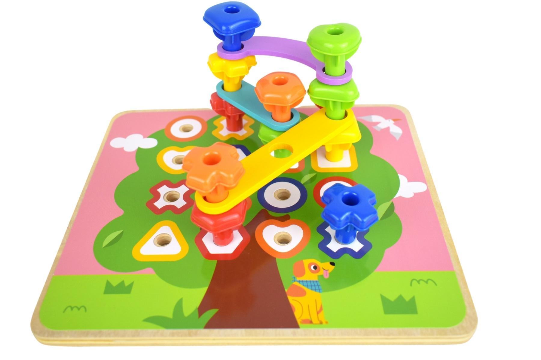 Juego de Enhebrado y Ensamble Arcoíris