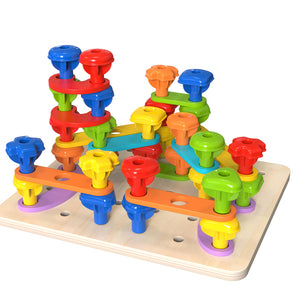 Juego de Enhebrado y Ensamble Arcoíris