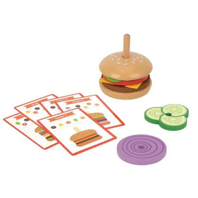 Juego de Hamburguesa Apilable con Tarjetas