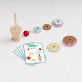 Juego de Helado Apilable con Tarjetas