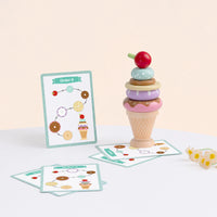 Juego de Helado Apilable con Tarjetas
