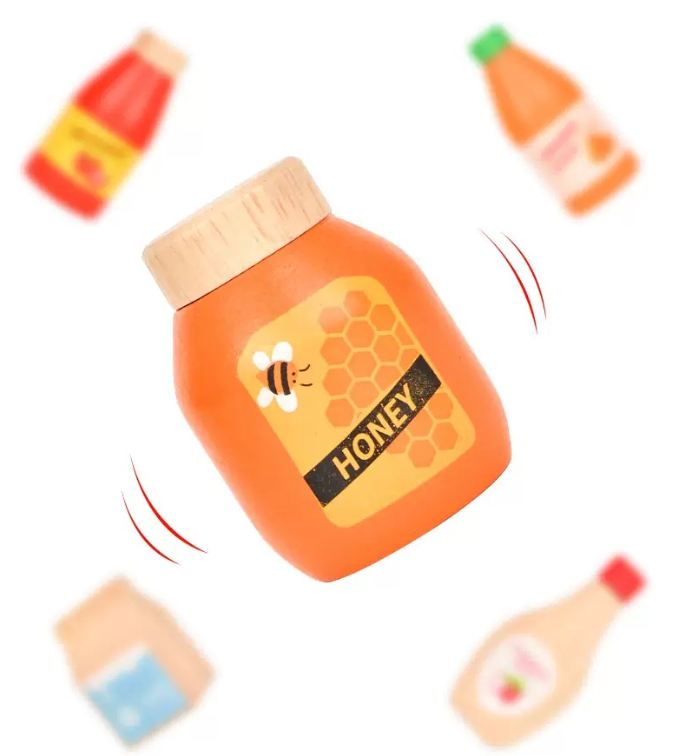 Set de Botellas y Salsas de Madera