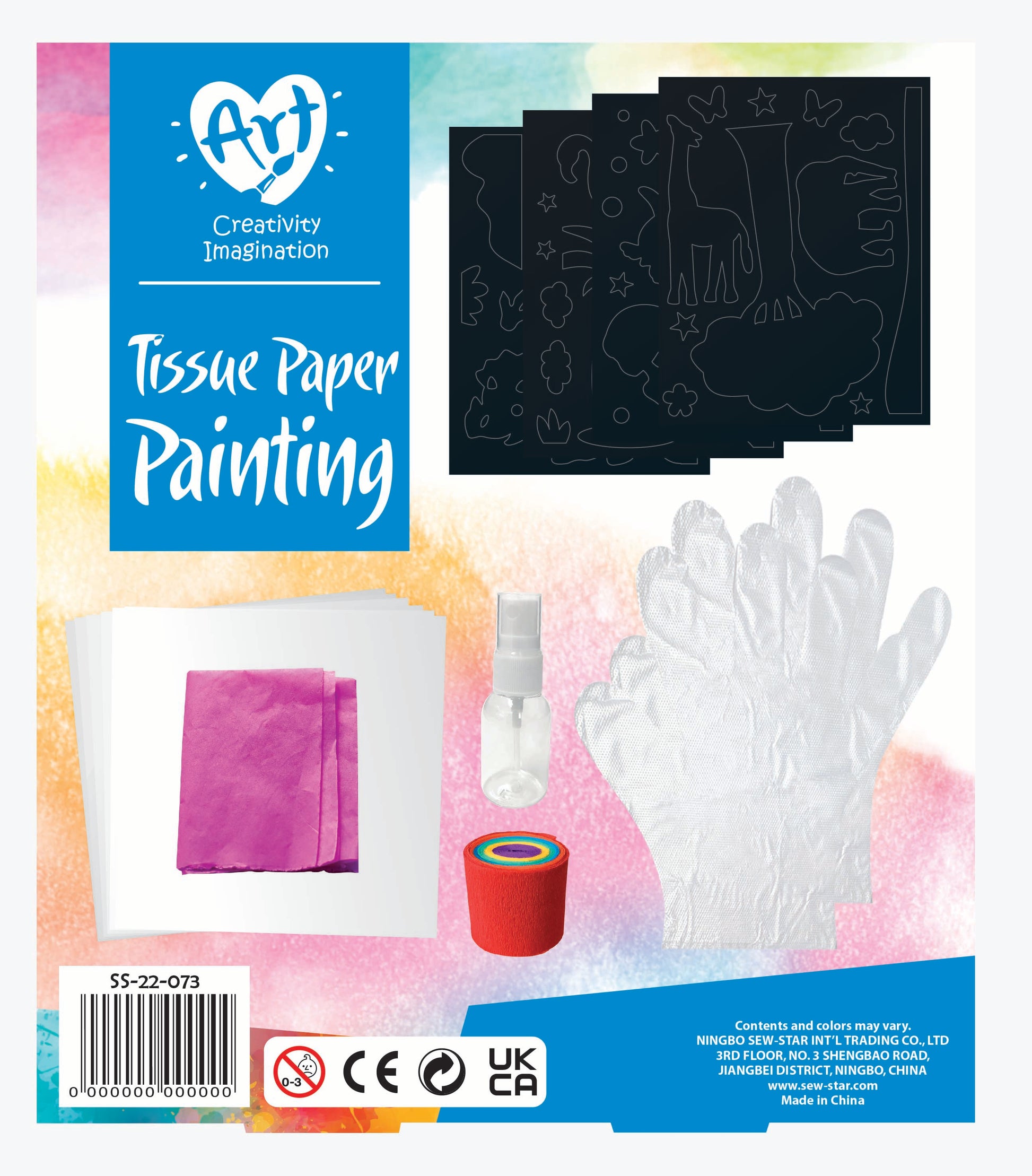 Kit de Pintura Papel de Seda