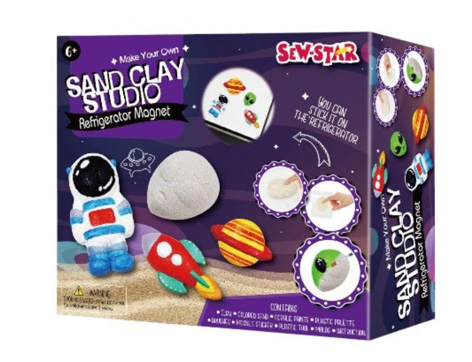 Kit de Manualidades Sand Clay Studio – Imán de Refrigerador