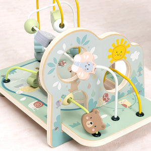 Laberinto de Cuentas de Madera con Animales