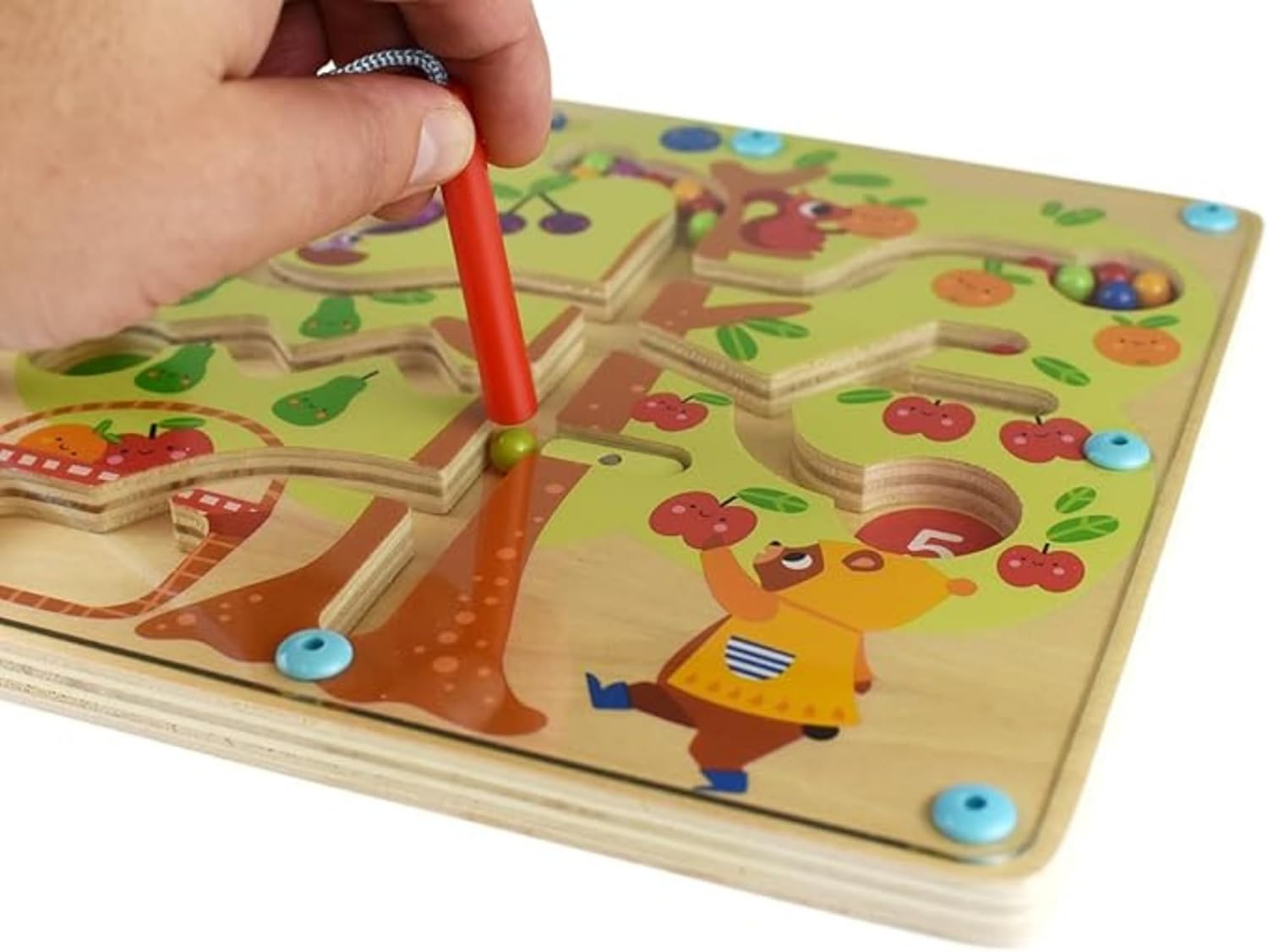 Laberinto Magnético del Árbol de Frutas