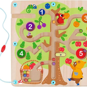 Laberinto Magnético del Árbol de Frutas
