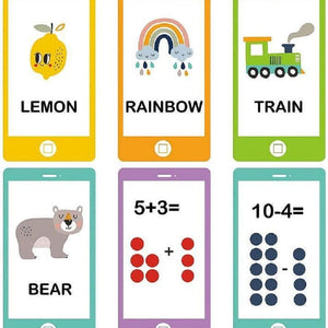 Laptop Educativa de Madera con Pizarra y Tarjetas Didácticas