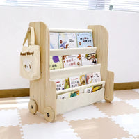 Librero Infantil Montessori con Ruedas