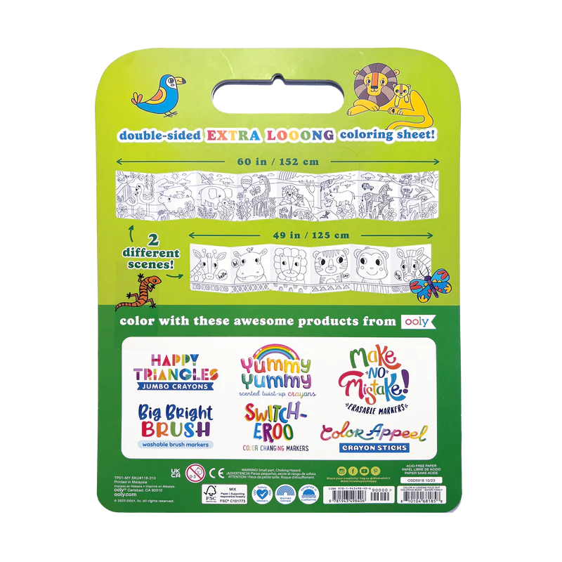 Libro para Colorear Desplegable | Safari