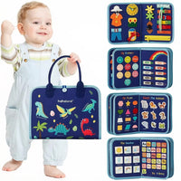 Libro Sensorial Montessori de Actividades – Busy Book Blue