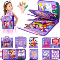 Libro Sensorial Montessori de Actividades Princesas – Busy Book Púrpura