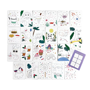 Tarjetas de Actividades para Conectar los Puntos & Tres en Raya