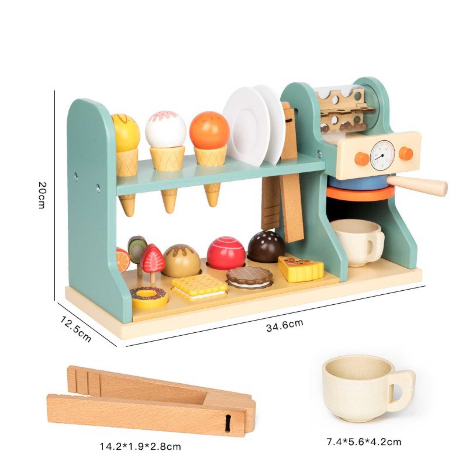 Máquina de Café y Helados de Madera