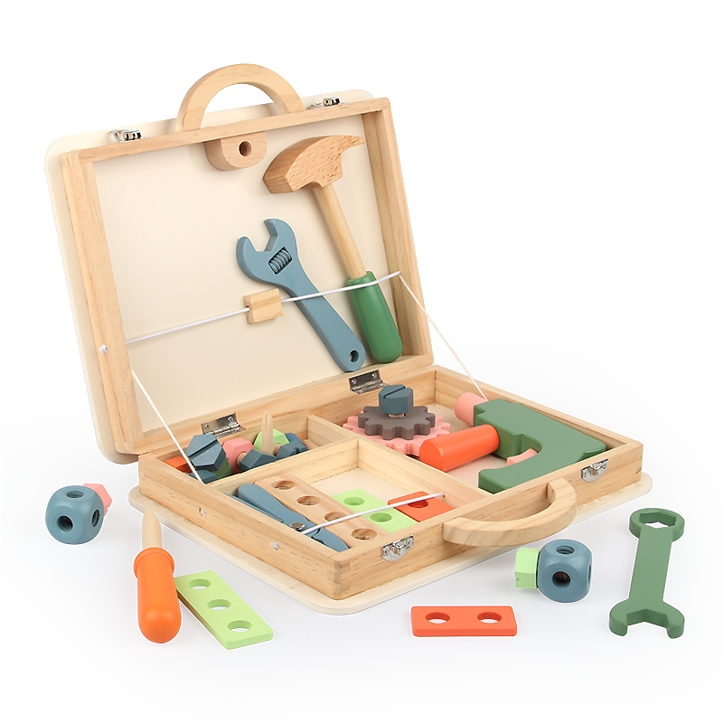 Maletín de Herramientas de Madera Para Niños