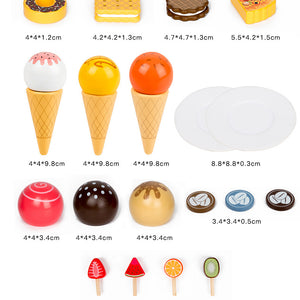 Máquina de Café y Helados de Madera