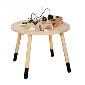 Mesa de Actividades de Montessori con Laberinto y Tren