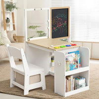 Mesa de Arte Multifuncional con Silla y Pizarra + Accesorios