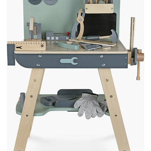 Mesa de Herramientas de Madera con Accesorios