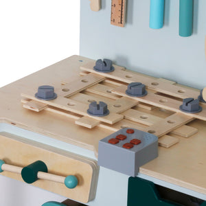 Mesa de Trabajo de Madera – Juego de Herramientas