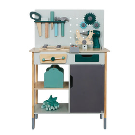 Mesa de Trabajo de Madera – Juego de Herramientas