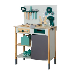 Mesa de Trabajo de Madera – Juego de Herramientas