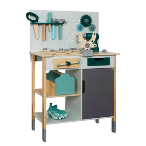 Mesa de Trabajo de Madera – Juego de Herramientas