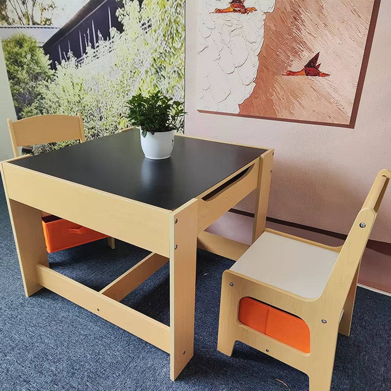 Mesa y Sillas Infantiles Multifuncionales 4 en 1
