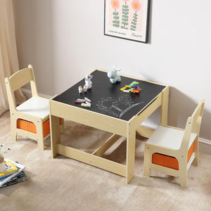 Mesa y Sillas Infantiles Multifuncionales 4 en 1
