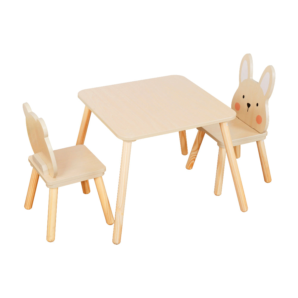 Set Infantil de Mesa y Sillas Conejo & Oso