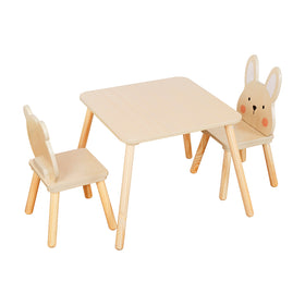 Set Infantil de Mesa y Sillas Conejo & Oso