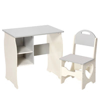 Escritorio Infantil Set de Mesa y Silla de Madera