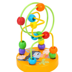 Mini Laberinto de Bolitas de Madera