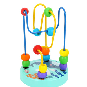 Mini Laberinto de Bolitas de Madera