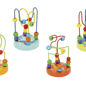 Mini Laberinto de Bolitas de Madera